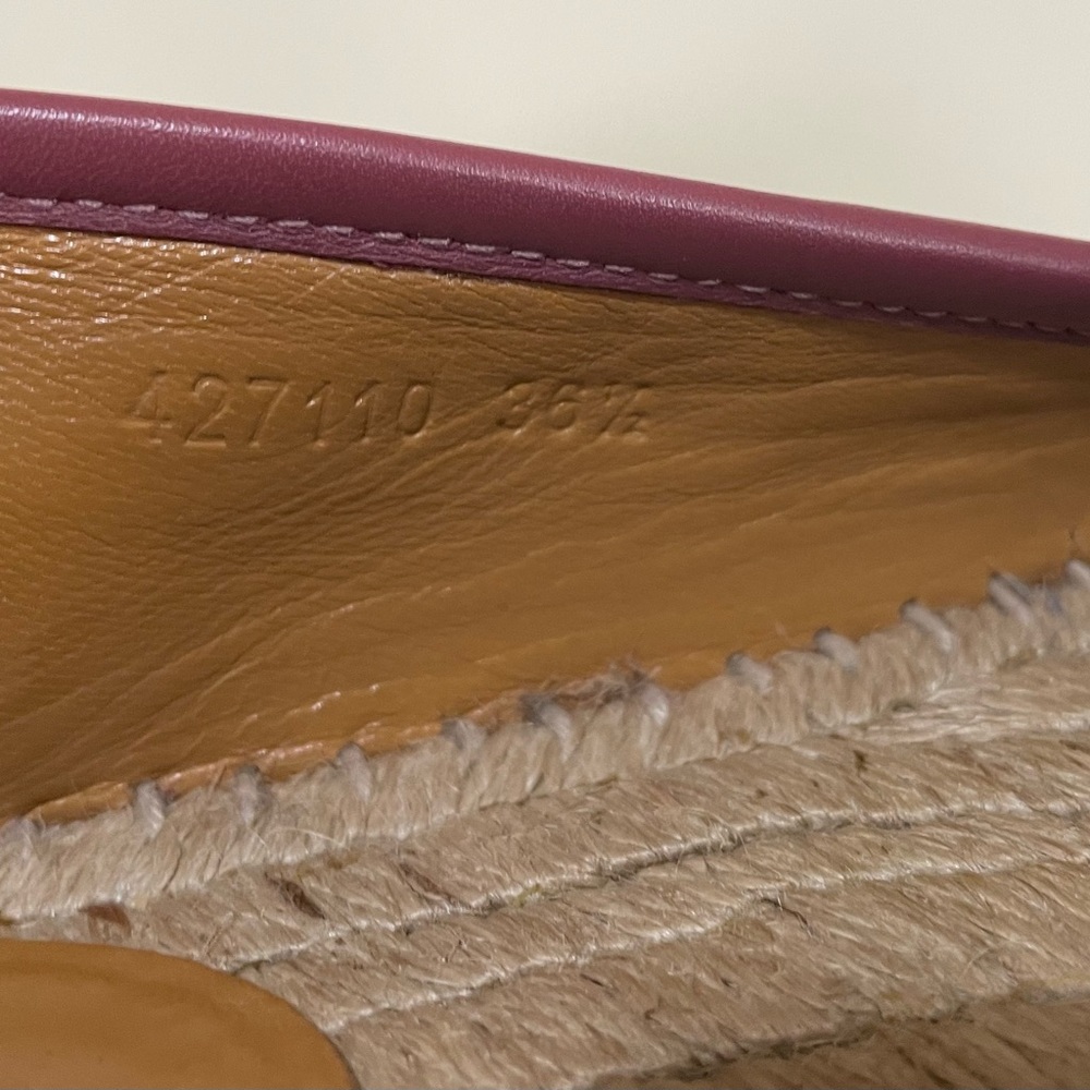 Gucci canvas flat espadrille size 36 1/2 - Picture 3 of 12